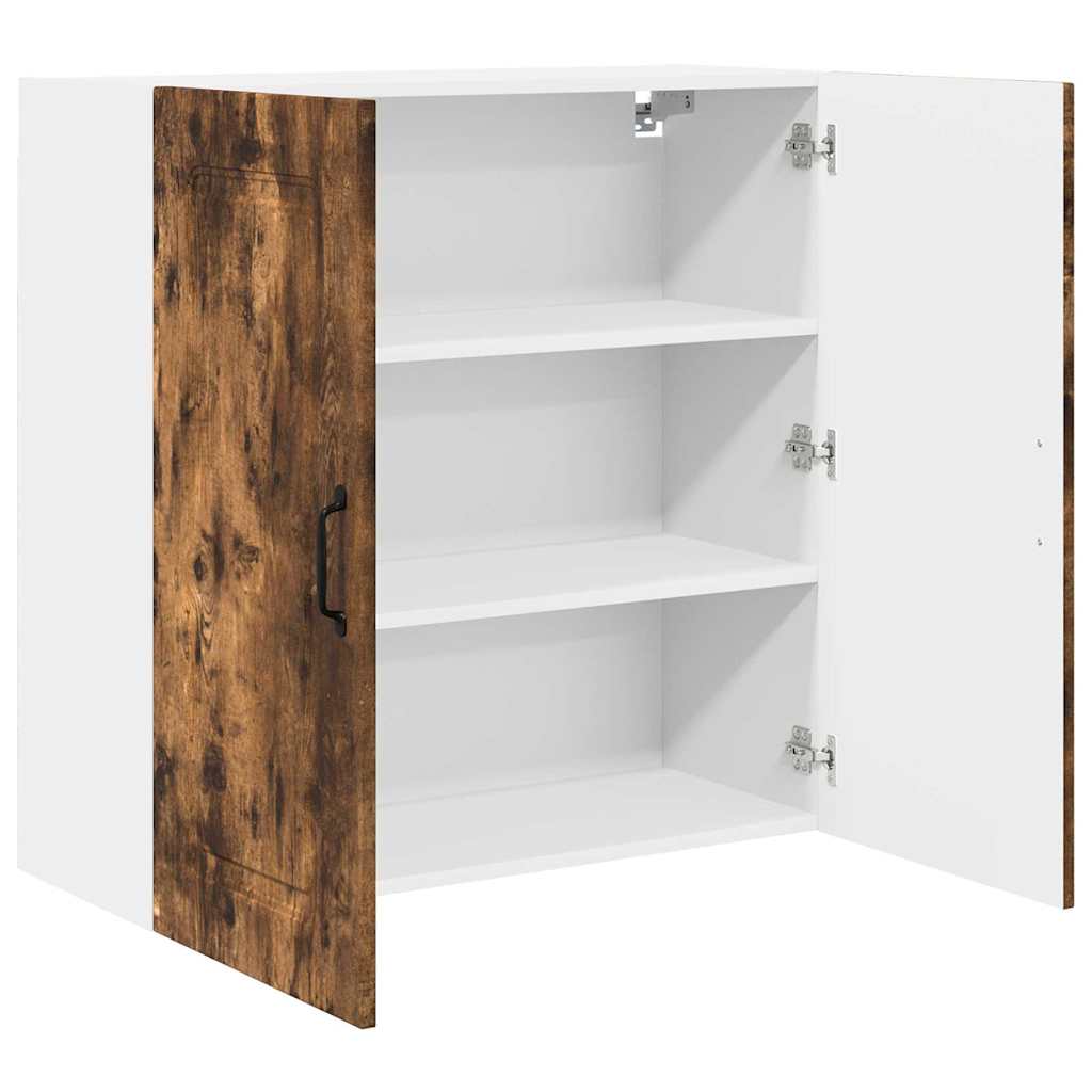 vidaXL Κρεμαστό ντουλάπι κουζίνας Καπνιστό Δρύς 80 x 31 x 80 εκ.