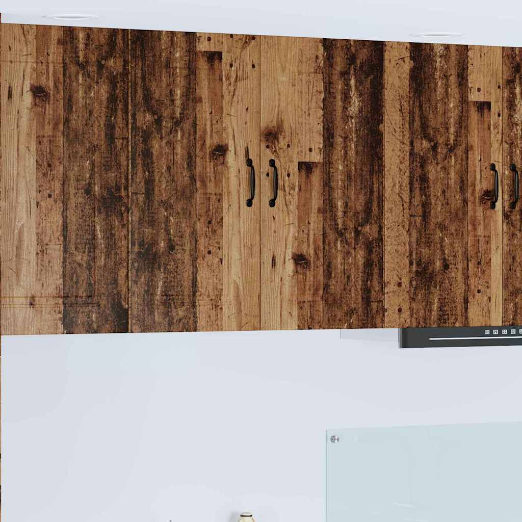 vidaXL Κρεμαστό ντουλάπι κουζίνας με ράφι Παλιό Ξύλο 80 x 31 x 80 εκ.