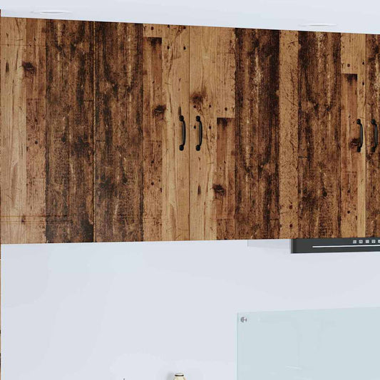 vidaXL Κρεμαστό ντουλάπι κουζίνας με ράφι Παλιό Ξύλο 80 x 31 x 80 εκ.