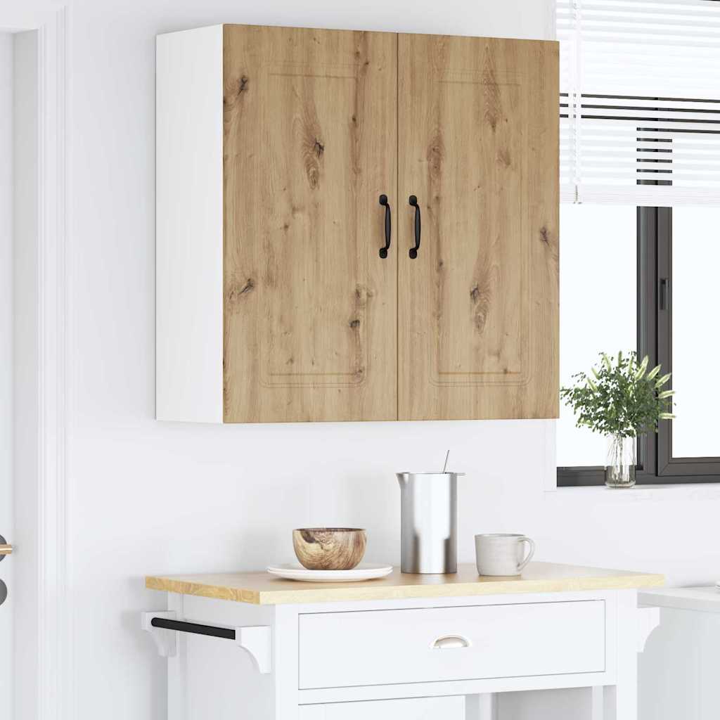 vidaXL Κρεμαστό ντουλάπι κουζίνας με ράφι Artisan Oak 80 x 31 x 80 εκ.