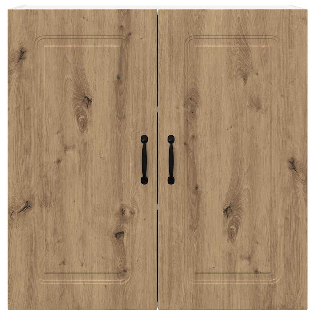 vidaXL Κρεμαστό ντουλάπι κουζίνας με ράφι Artisan Oak 80 x 31 x 80 εκ.