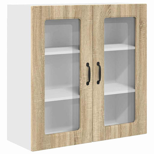 vidaXL Κρεμαστό ντουλάπι κουζίνας με ράφι Δρύς Sonoma 80 x 31 x 80 εκ.