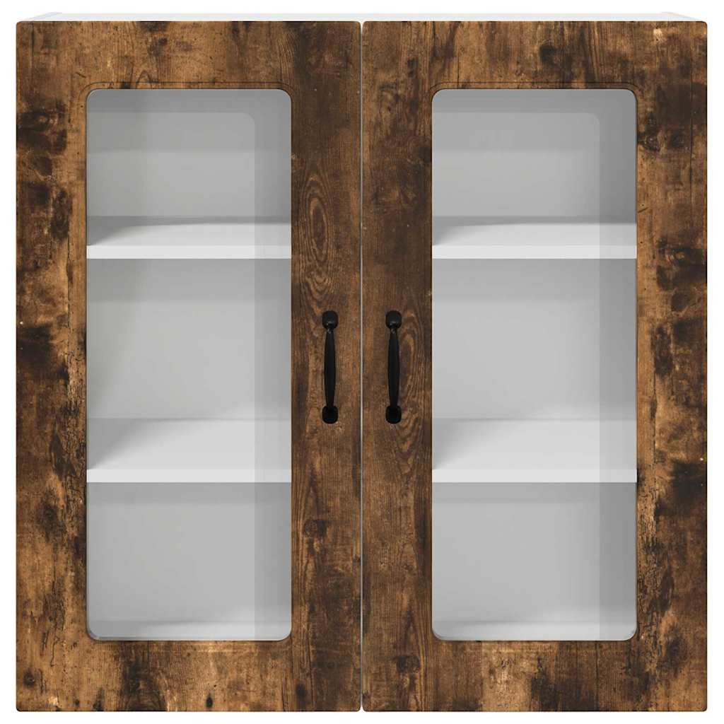 vidaXL Κρεμαστό ντουλάπι κουζίνας Καπνιστό Δρύς 80 x 31 x 80 εκ.