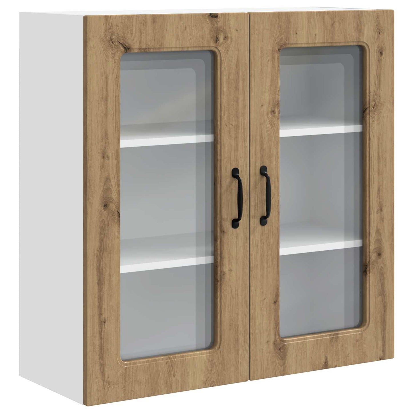 vidaXL Κρεμαστό ντουλάπι κουζίνας με ράφι Artisan Oak 80 x 31 x 80 εκ.