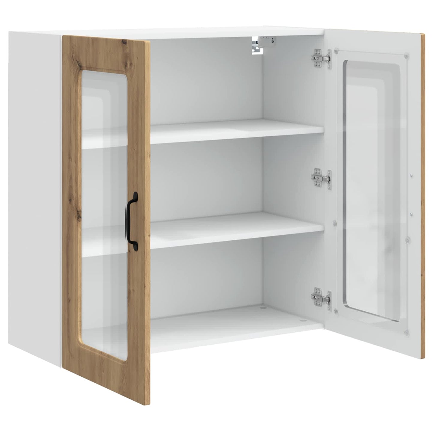 vidaXL Κρεμαστό ντουλάπι κουζίνας με ράφι Artisan Oak 80 x 31 x 80 εκ.