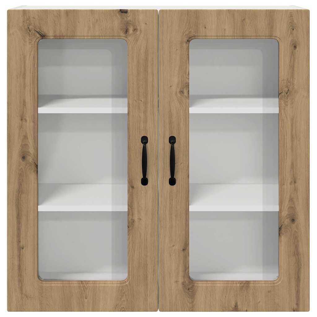 vidaXL Κρεμαστό ντουλάπι κουζίνας με ράφι Artisan Oak 80 x 31 x 80 εκ.