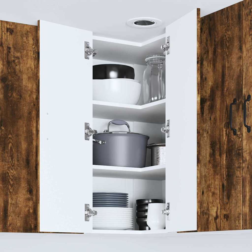 vidaXL Κρεμαστό ντουλάπι κουζίνας Καπνιστό Δρύς 57 x 57 x 80 εκ.