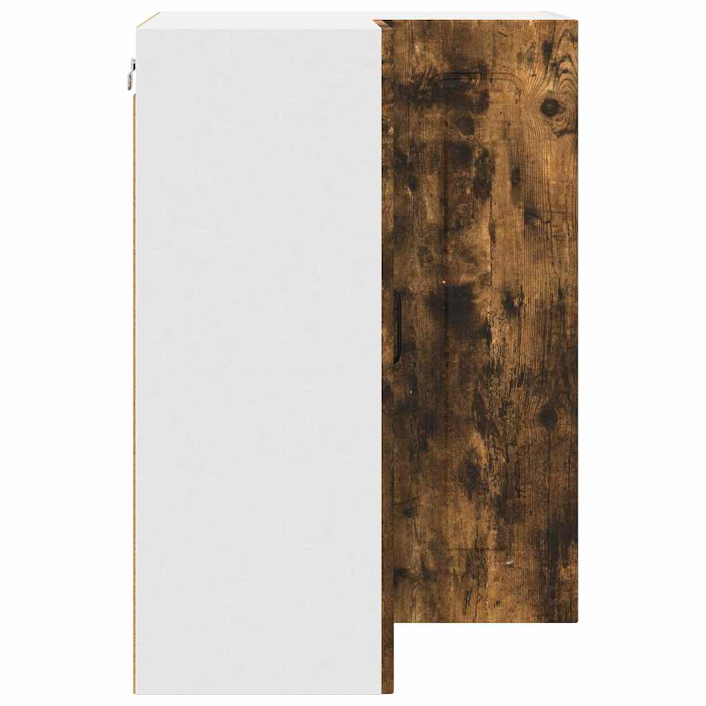 vidaXL Κρεμαστό ντουλάπι κουζίνας Καπνιστό Δρύς 57 x 57 x 80 εκ.