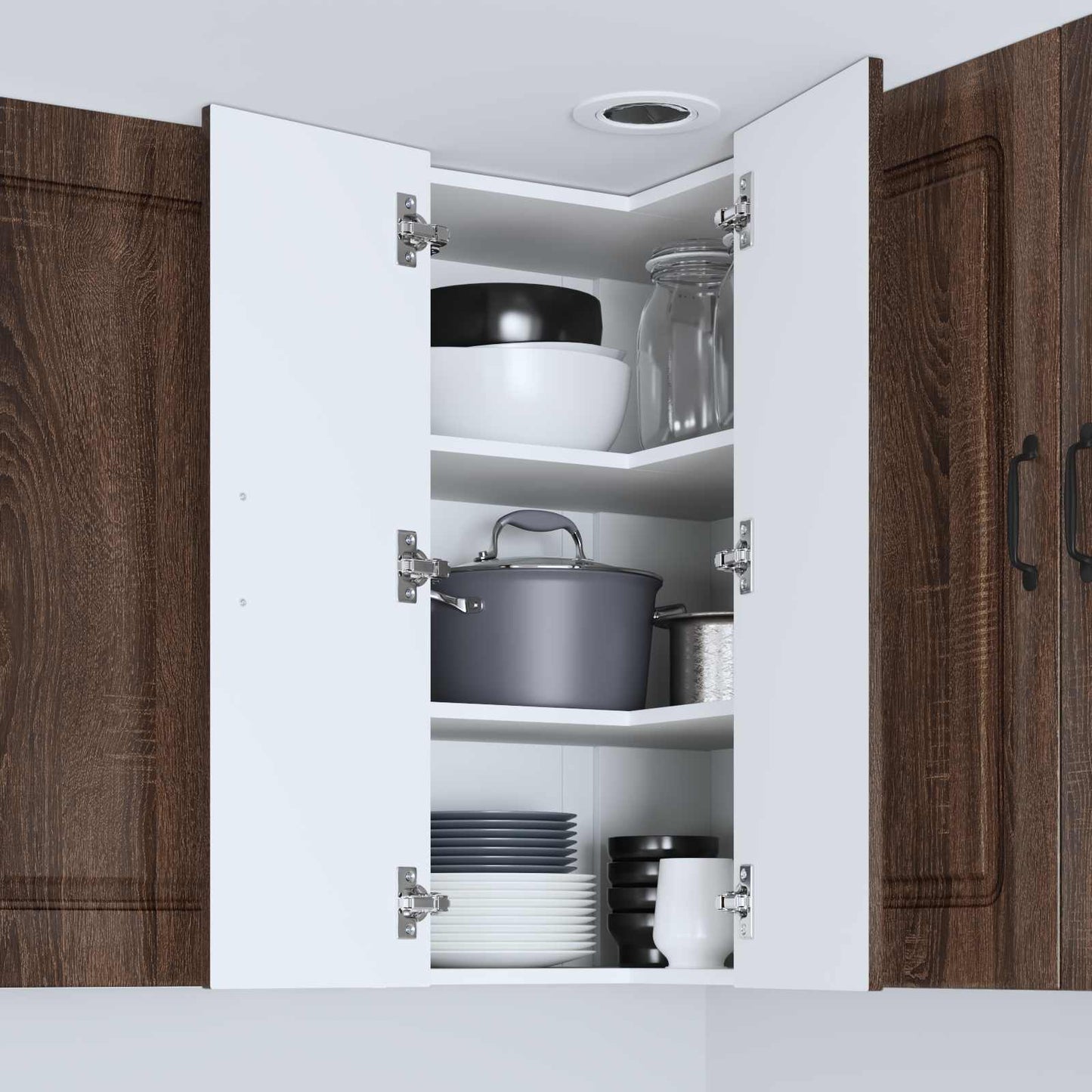 vidaXL Πάνελ πλυντηρίου πιάτων Kalmar Καφέ δρυς 57 x 57 x 80 εκ.