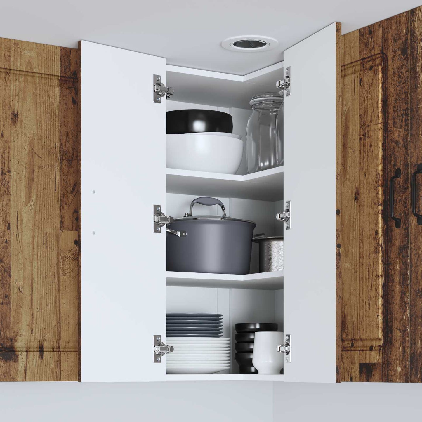 vidaXL Πάνελ πλυντηρίου πιάτων Kalmar Παλιό ξύλο 57 x 57 x 80 εκ.