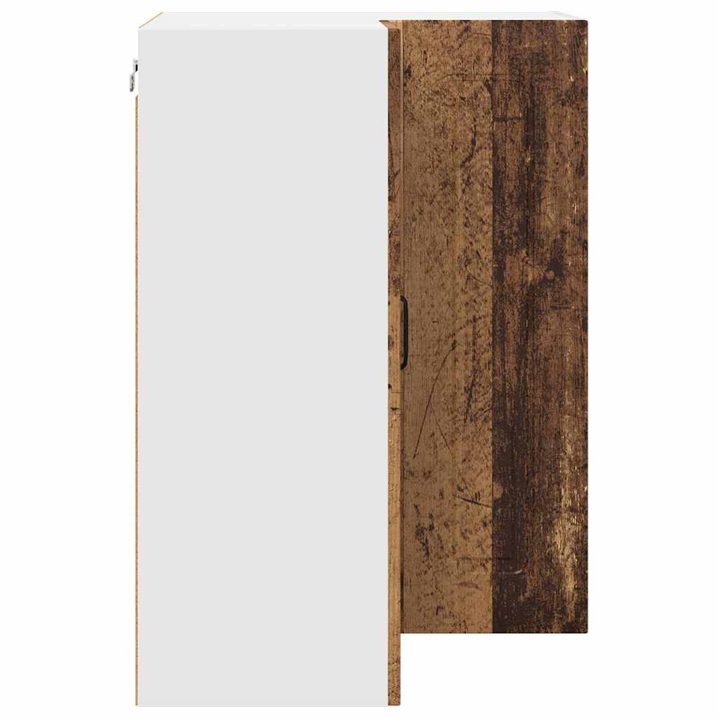 vidaXL Κρεμαστό ντουλάπι κουζίνας με ράφι Παλιό Ξύλο 57 x 57 x 80 εκ.