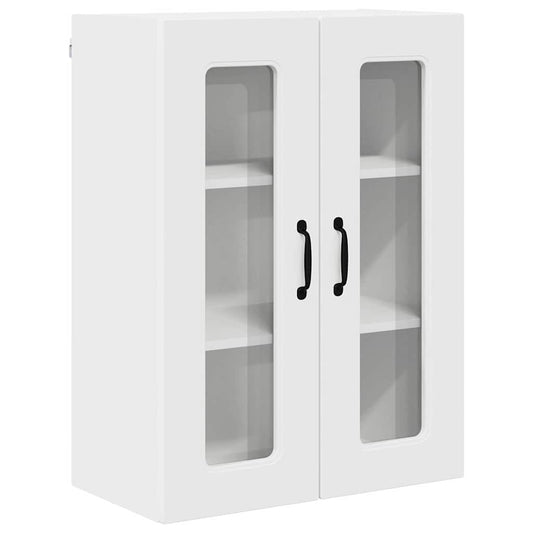 vidaXL Κρεμαστό ντουλάπι κουζίνας με ράφι Λευκό 60 x 31 x 80 εκ.