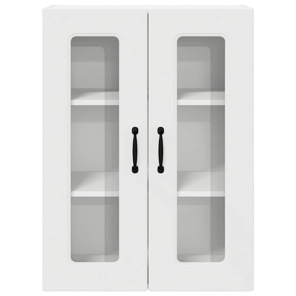 vidaXL Κρεμαστό ντουλάπι κουζίνας με ράφι Λευκό 60 x 31 x 80 εκ.