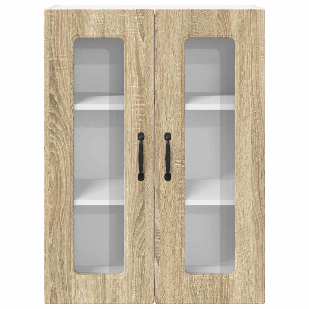 vidaXL Κρεμαστό ντουλάπι κουζίνας με ράφι Δρύς Sonoma 60 x 31 x 80 εκ.