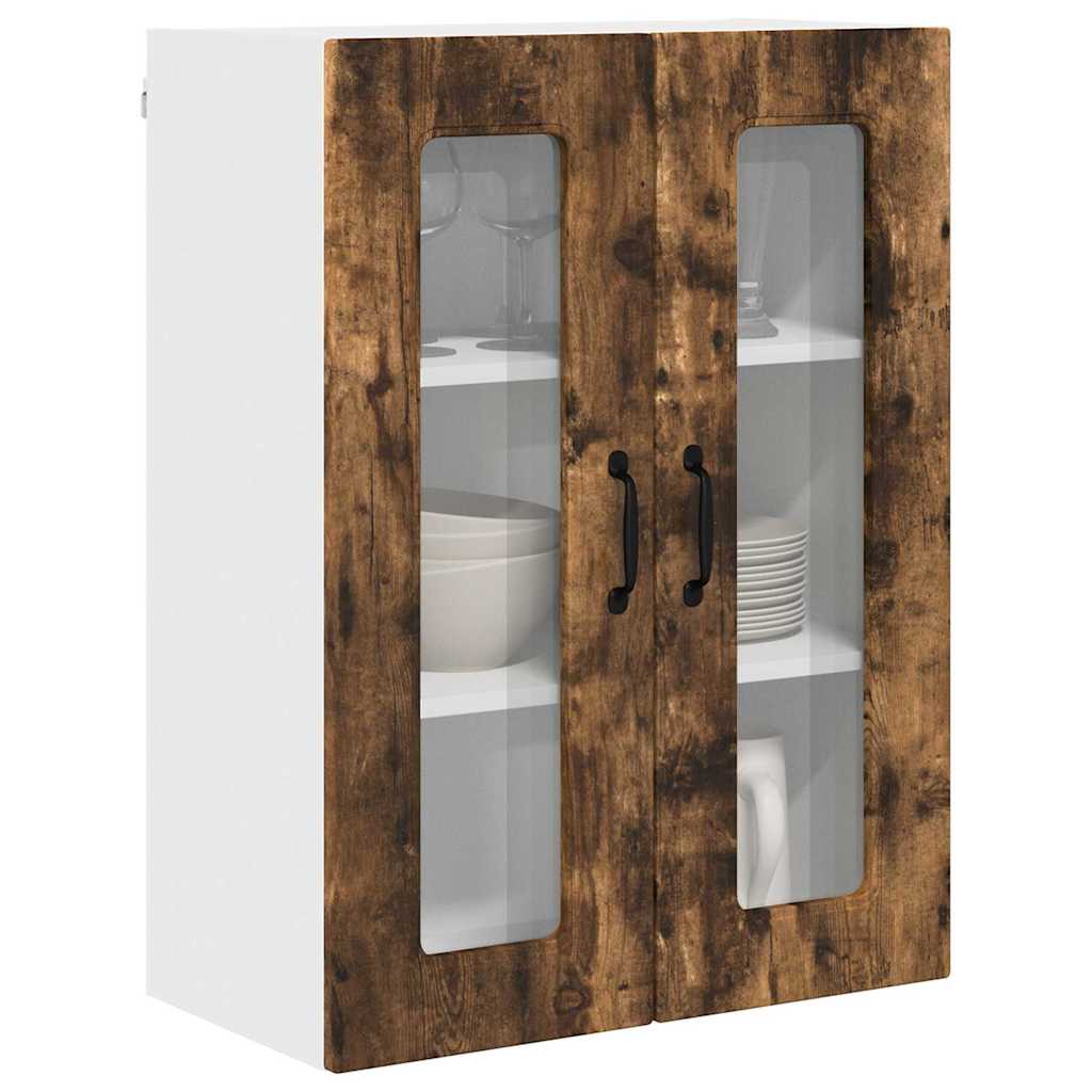 vidaXL Κρεμαστό ντουλάπι κουζίνας Καπνιστό Δρύς 60 x 31 x 80 εκ.