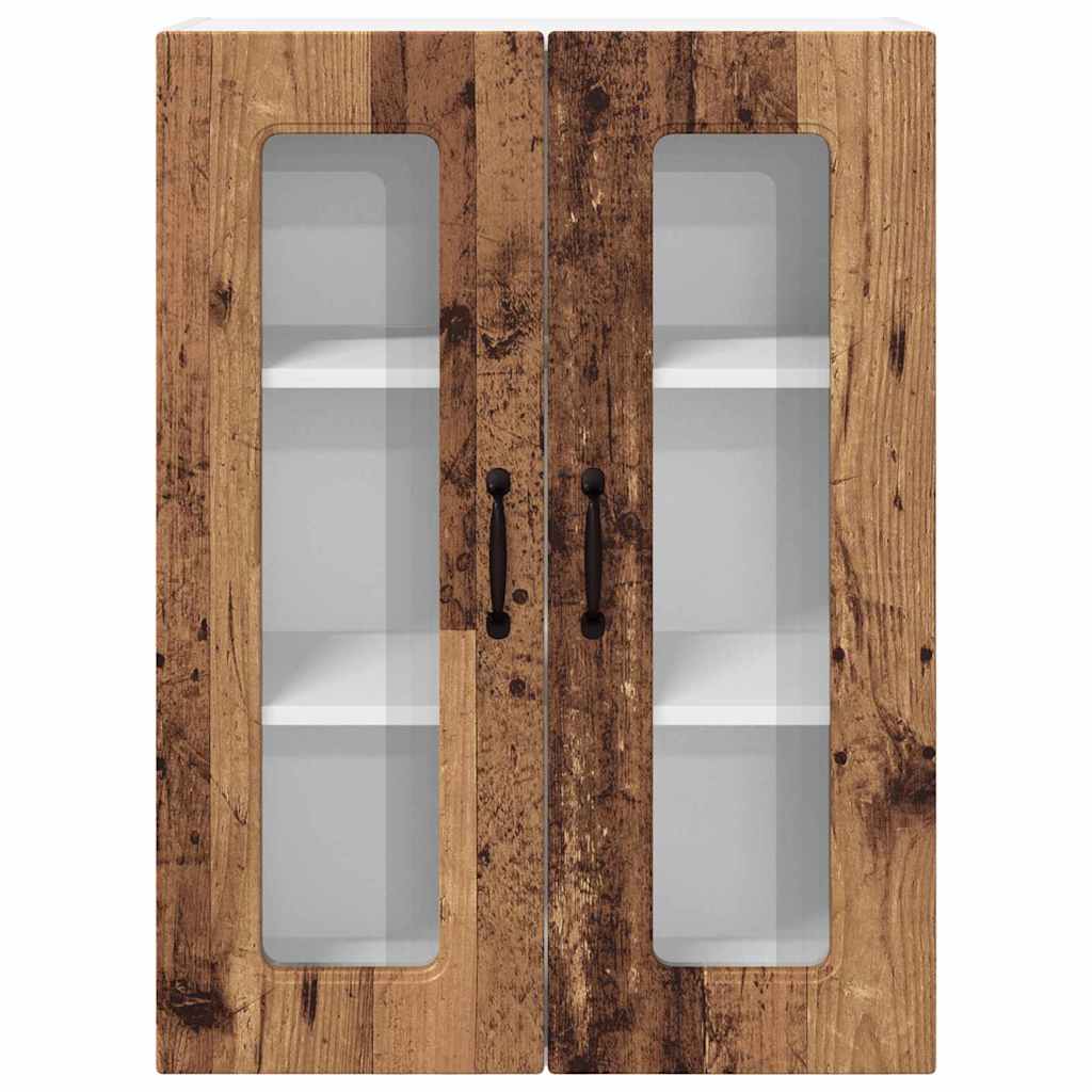 vidaXL Κρεμαστό ντουλάπι κουζίνας με ράφι Παλιό Ξύλο 60 x 31 x 80 εκ.