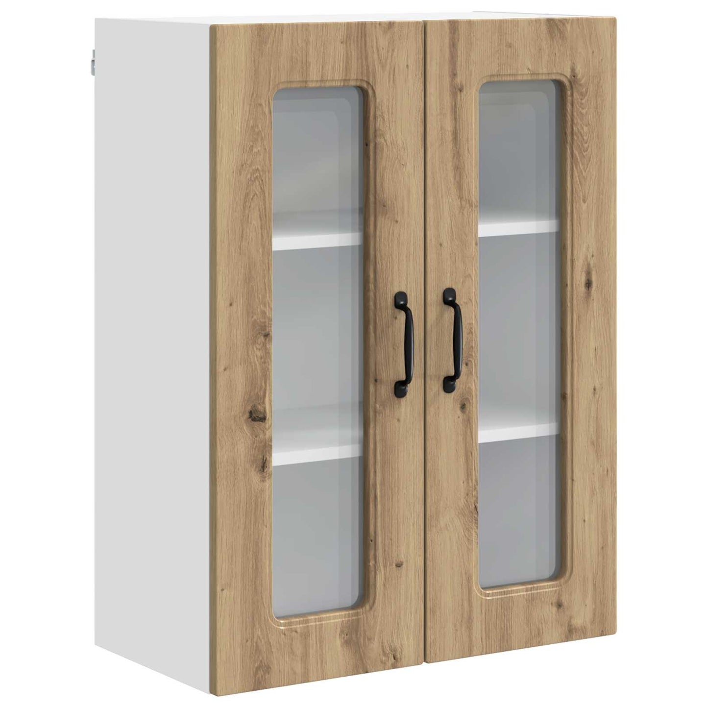 vidaXL Κρεμαστό ντουλάπι κουζίνας με ράφι Artisan Oak 60 x 31 x 80 εκ.