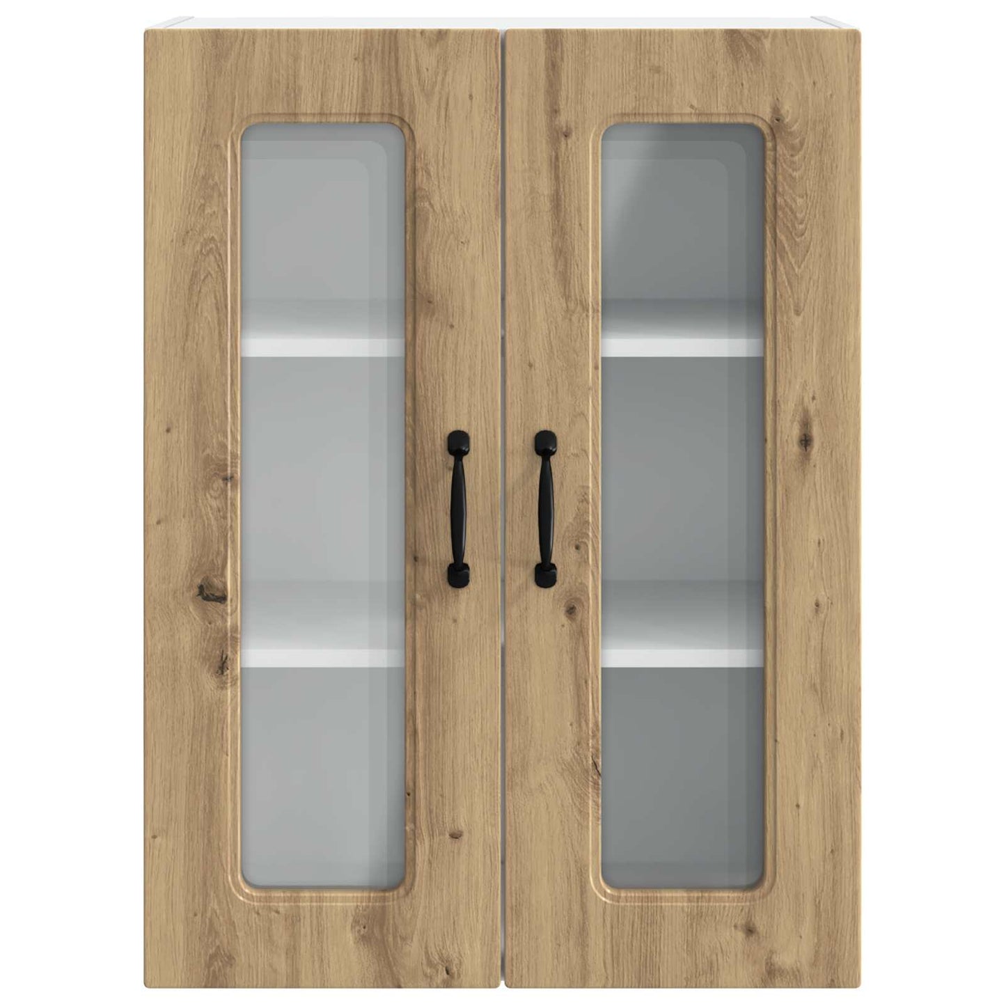 vidaXL Κρεμαστό ντουλάπι κουζίνας με ράφι Artisan Oak 60 x 31 x 80 εκ.