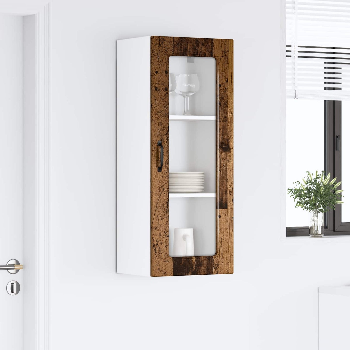 vidaXL Πάνελ πλυντηρίου πιάτων Kalmar Παλιό ξύλο 40 x 31 x 100 εκ.