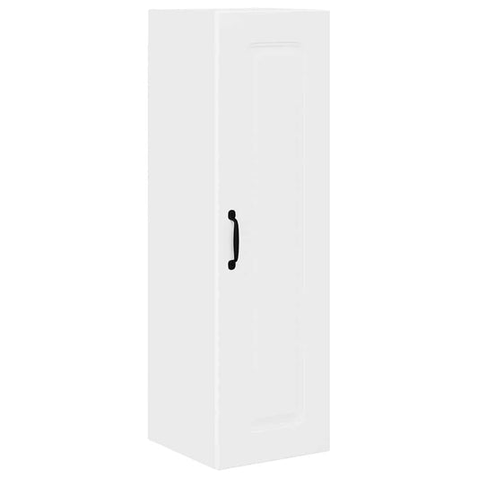 vidaXL Κρεμαστό ντουλάπι κουζίνας με ράφι Λευκό 30 x 31 x 100 εκ.