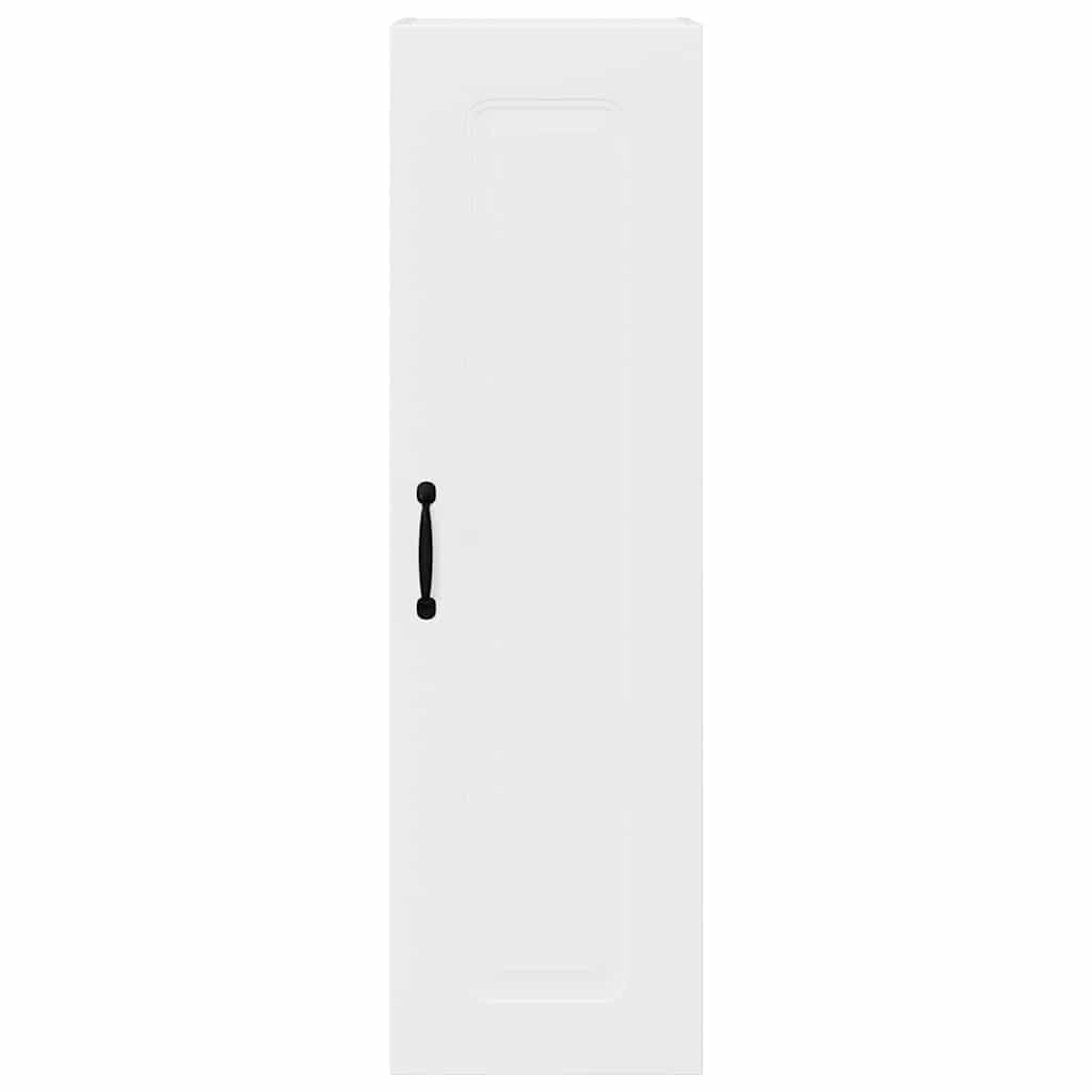 vidaXL Κρεμαστό ντουλάπι κουζίνας με ράφι Λευκό 30 x 31 x 100 εκ.