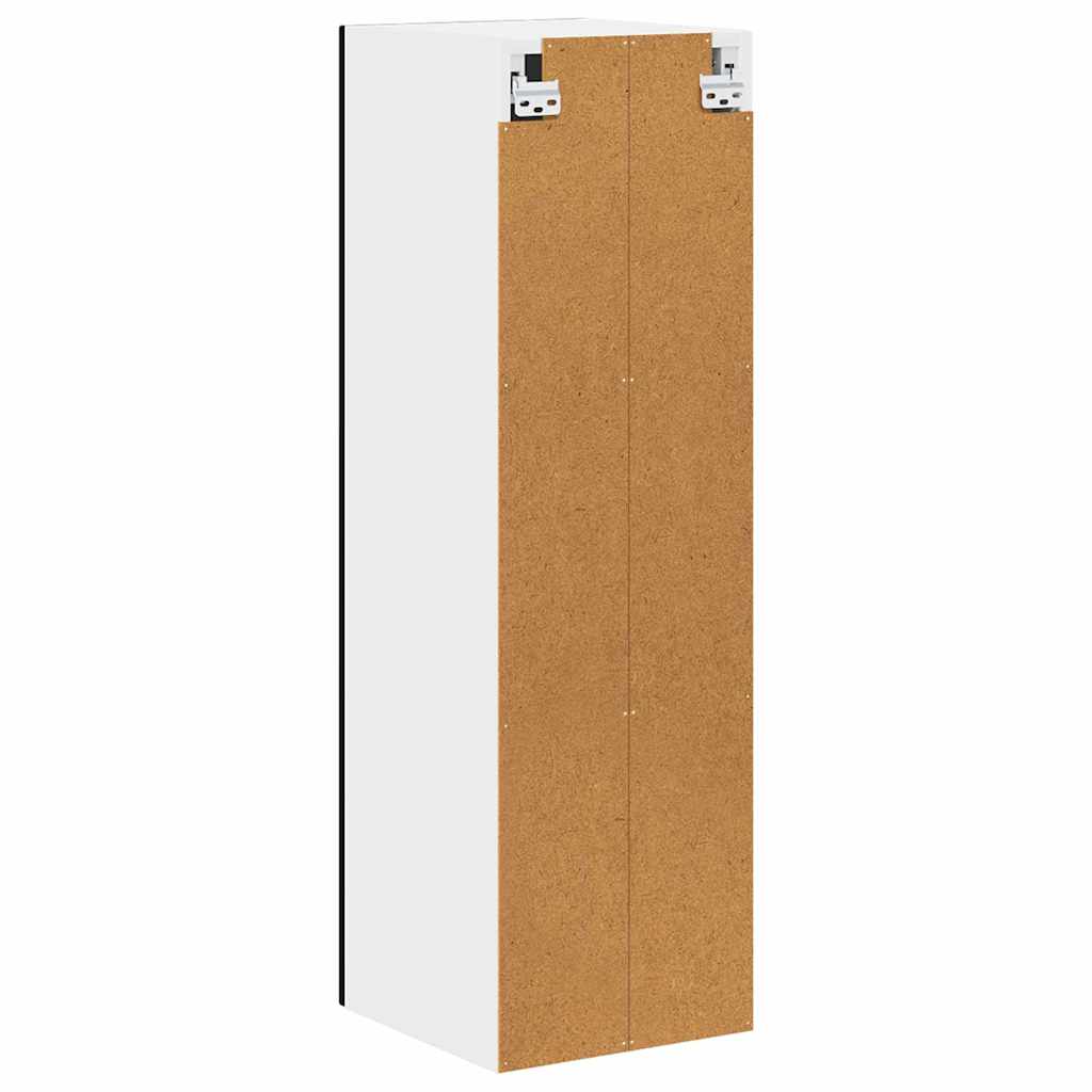 vidaXL Κρεμαστό ντουλάπι κουζίνας με ράφι Μαύρο 30 x 31 x 100 εκ.