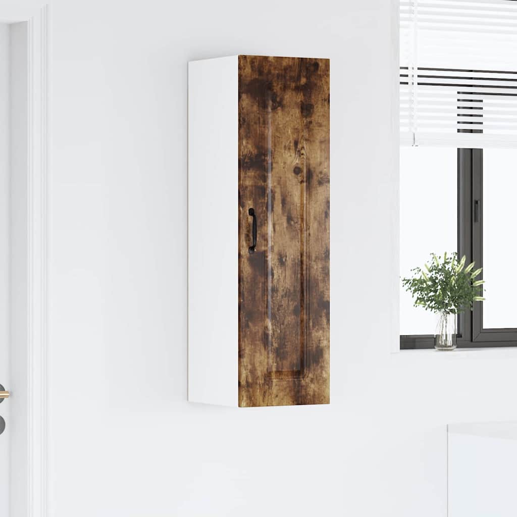 vidaXL Κρεμαστό ντουλάπι κουζίνας Καπνιστό Δρύς 30 x 31 x 100 εκ.