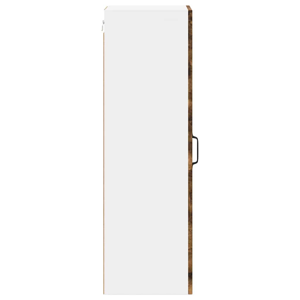 vidaXL Κρεμαστό ντουλάπι κουζίνας Καπνιστό Δρύς 30 x 31 x 100 εκ.