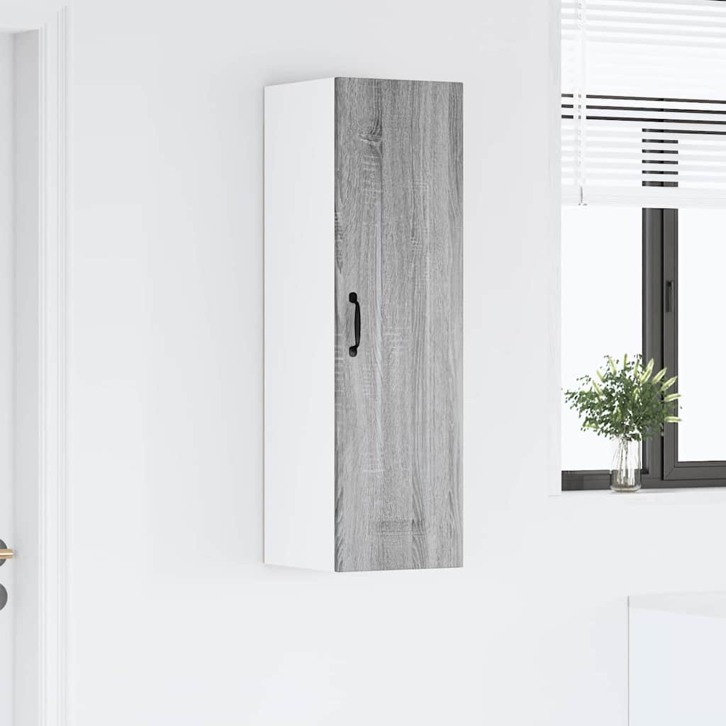 vidaXL Κρεμαστό ντουλάπι κουζίνας Γκρίζο Σονομα 30 x 31 x 100 εκ.