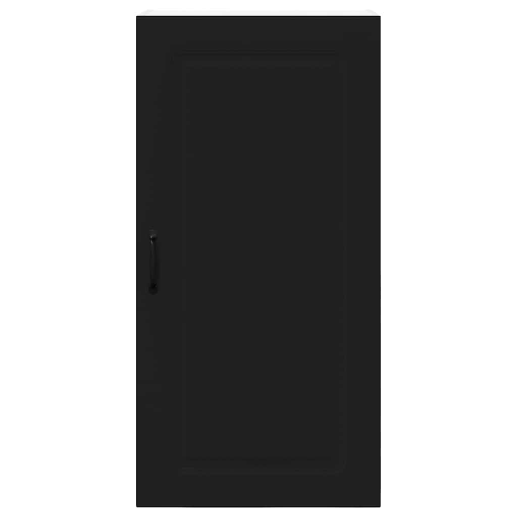 vidaXL Κρεμαστό ντουλάπι κουζίνας με ράφι Μαύρο 50 x 31 x 100 εκ.