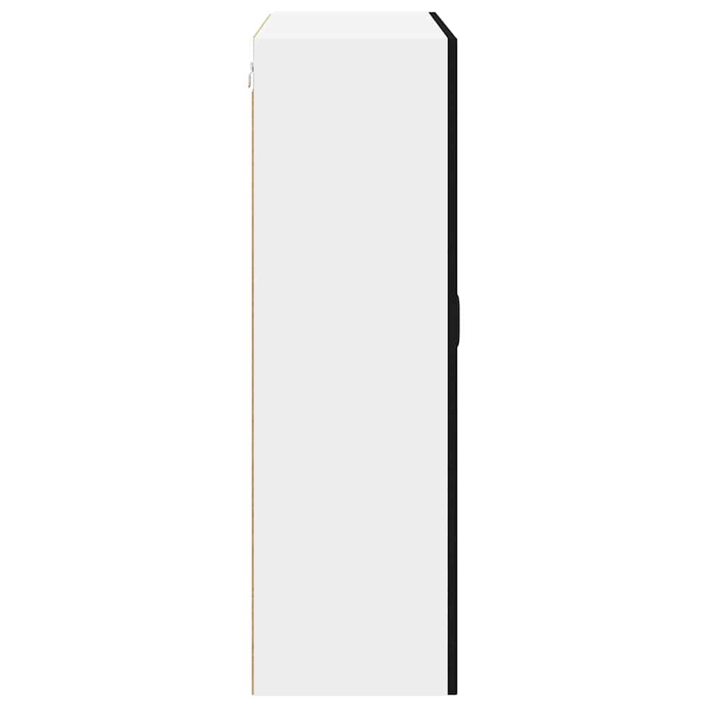 vidaXL Κρεμαστό ντουλάπι κουζίνας με ράφι Μαύρο 80 x 31 x 100 εκ.