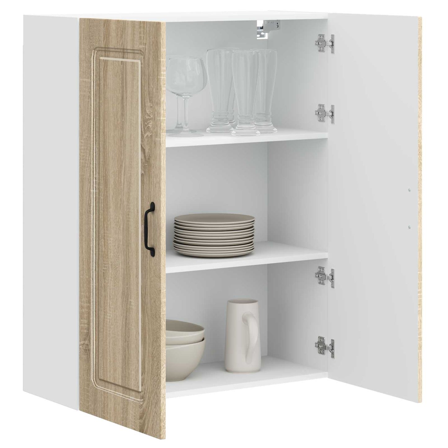vidaXL Κρεμαστό ντουλάπι κουζίνας Δρύς Sonoma 80 x 31 x 100 εκ.