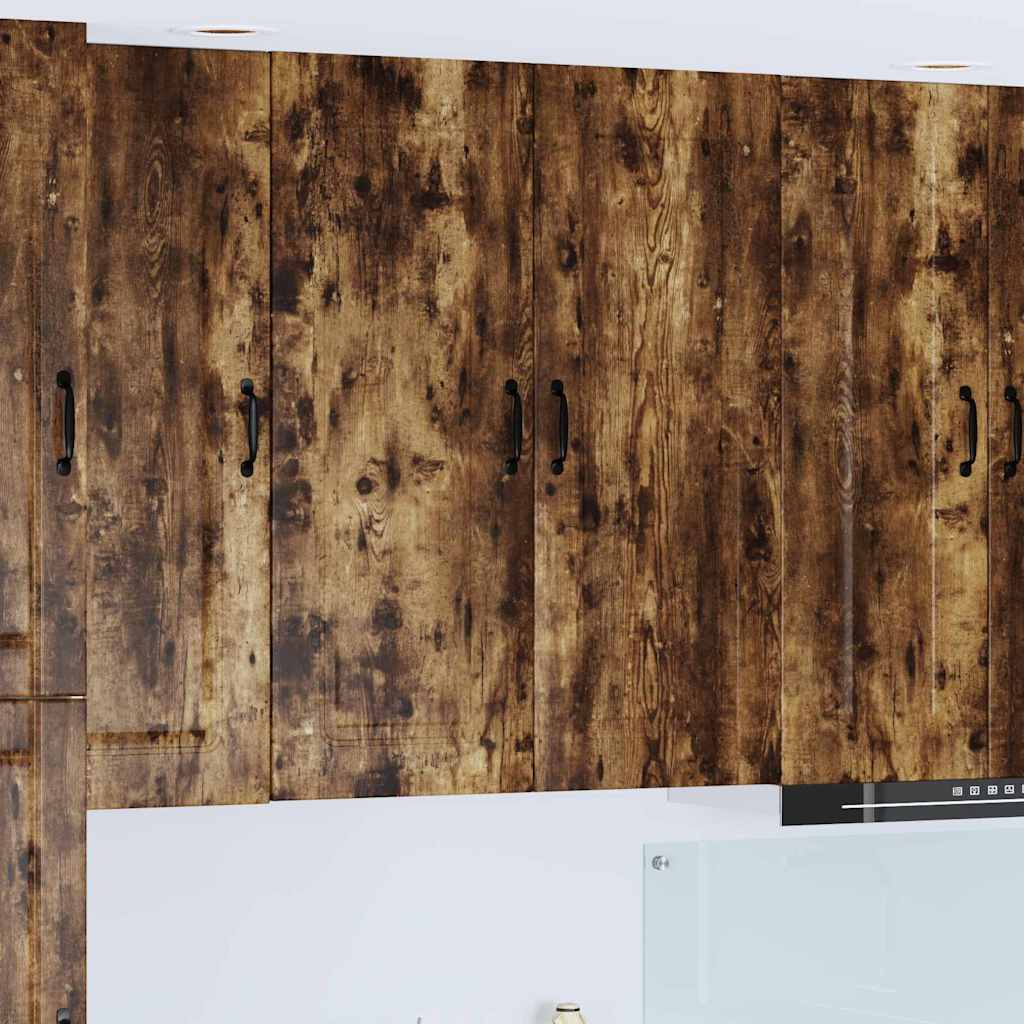 vidaXL Κρεμαστό ντουλάπι κουζίνας Καπνιστό Δρύς 80 x 31 x 100 εκ.