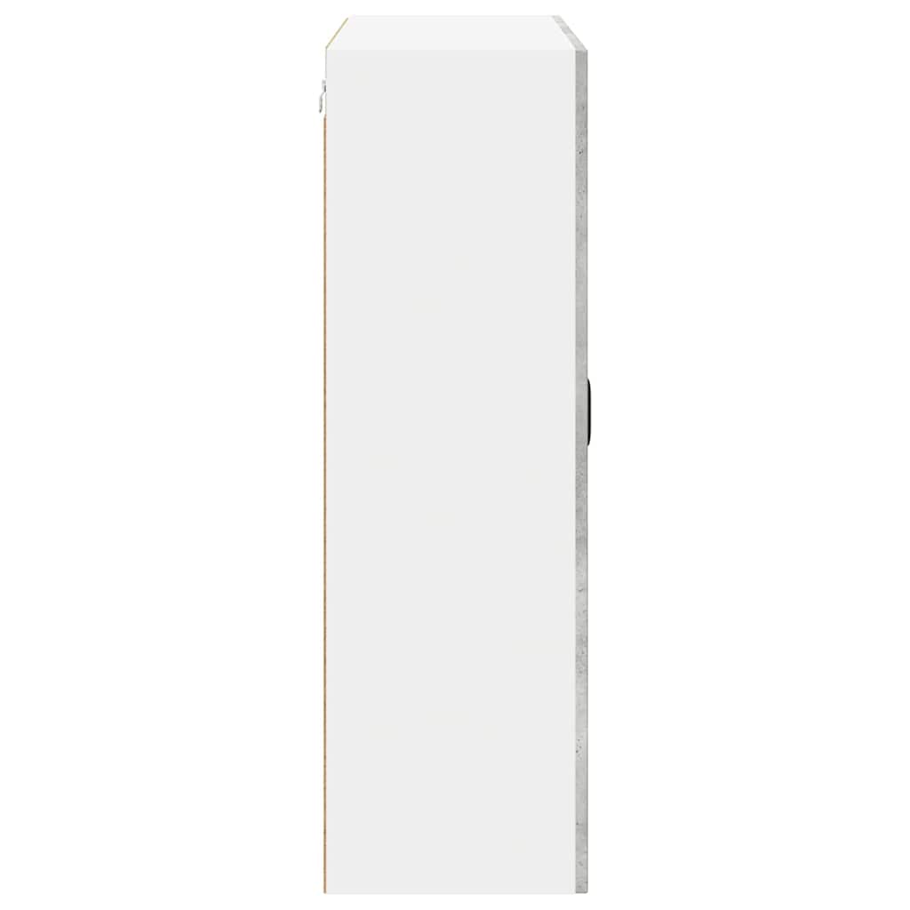 vidaXL Κρεμαστό ντουλάπι κουζίνας Σκυρόδεμα Γκρι 80 x 31 x 100 εκ.