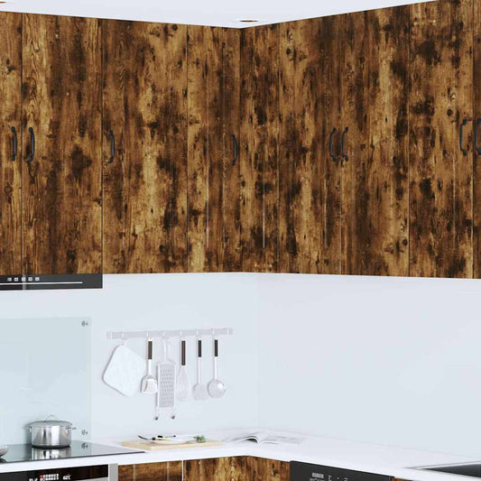 vidaXL Κρεμαστό ντουλάπι κουζίνας Καπνιστό Δρύς 57 x 57 x 100 εκ.