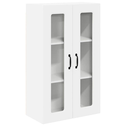 vidaXL Κρεμαστό ντουλάπι κουζίνας με ράφι Λευκό 60 x 31 x 100 εκ.