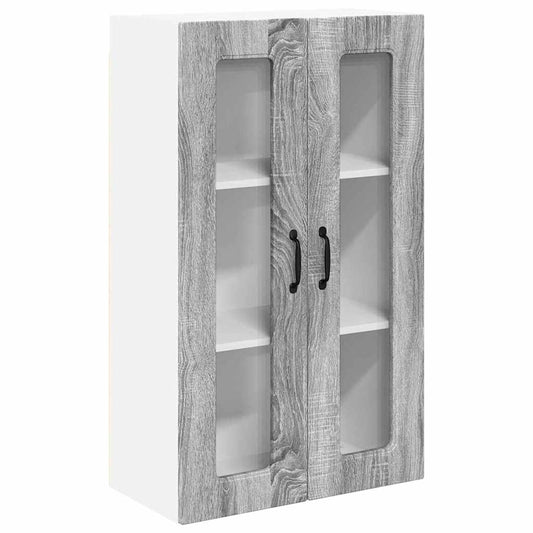 vidaXL Κρεμαστό ντουλάπι κουζίνας Γκρίζο Σονομα 60 x 31 x 100 εκ.