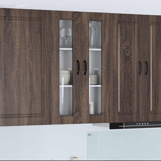 vidaXL Πάνελ πλυντηρίου πιάτων Kalmar Καφέ δρυς 60 x 31 x 100 εκ.