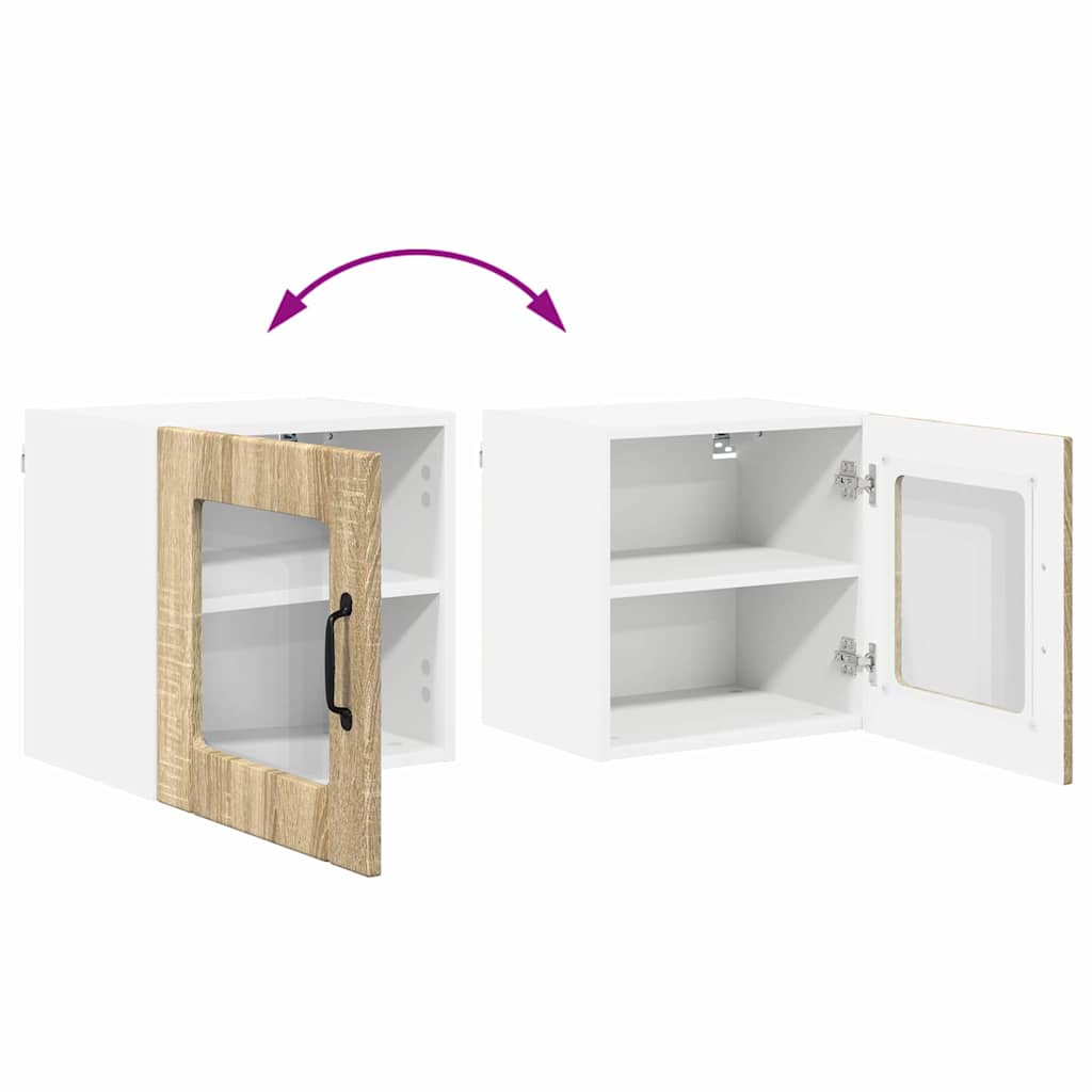 vidaXL Κρεμαστό ντουλάπι κουζίνας με ράφι Δρύς Sonoma 40 x 31 x 40 εκ.