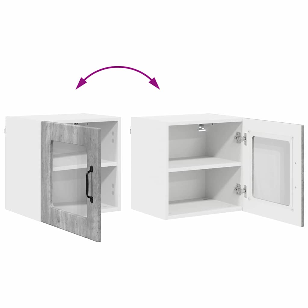 vidaXL Ντουλάπα Κουζίνας με ράφι Σκυρόδεμα Γκρι 40 x 31 x 40 εκ.