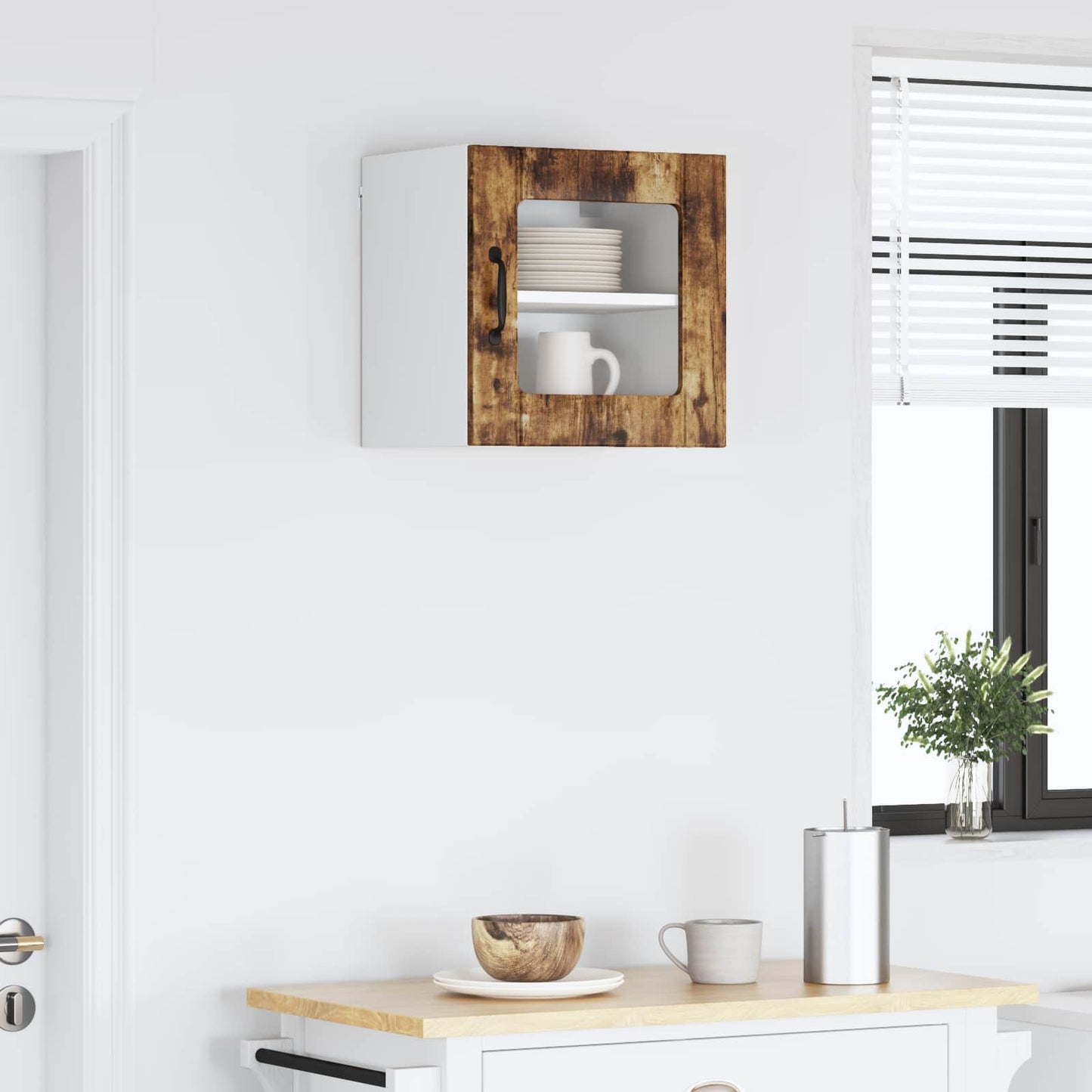 vidaXL Ντουλάπα Κουζίνας Καπνιστό Δρύς 40 x 31 x 40 εκ.