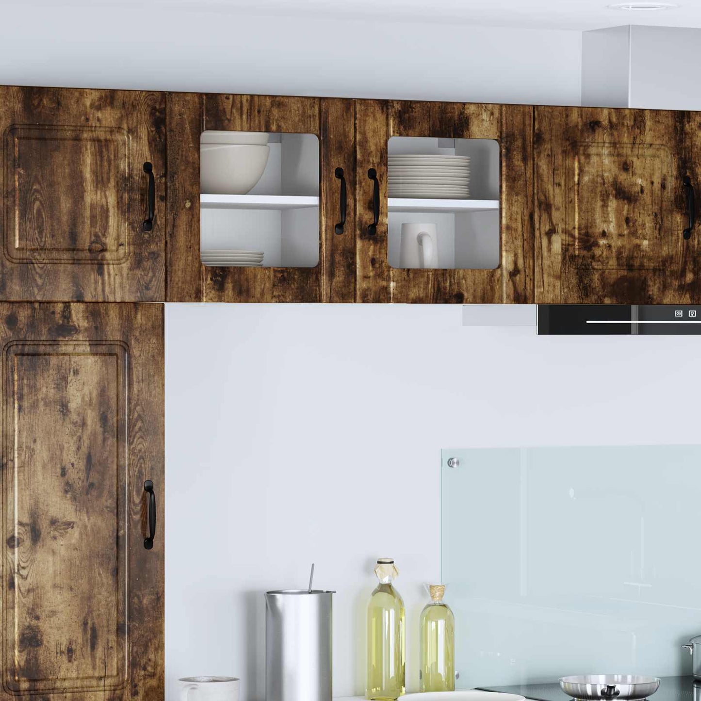 vidaXL Ντουλάπα Κουζίνας 2 pcs Καπνιστό Δρύς 40 x 31 x 40 εκ.