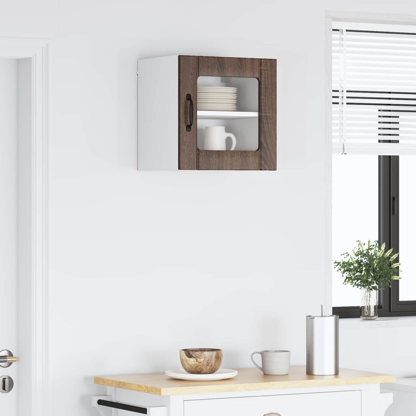 vidaXL Ντουλάπα Κουζίνας Καφέ δρυς 40 x 31 x 40 εκ. Επεξεργασμένο ξύλο