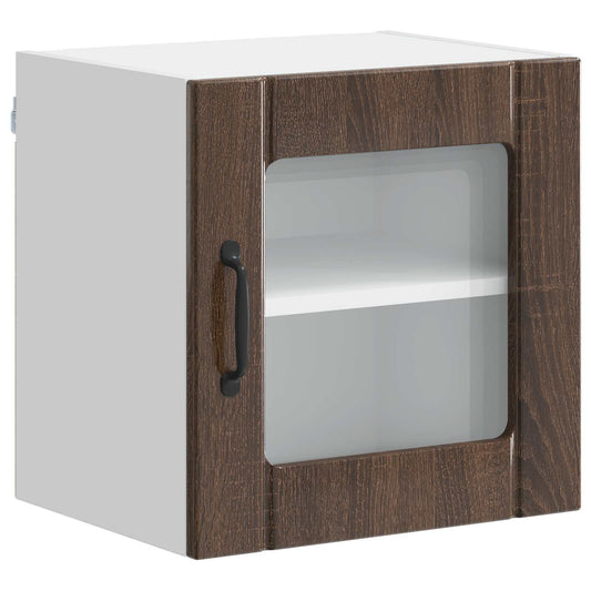 vidaXL Ραφιέρα τοίχου LUCCA Καφέ Ξύλο Δρυός 40 x 31 x 40 εκ.