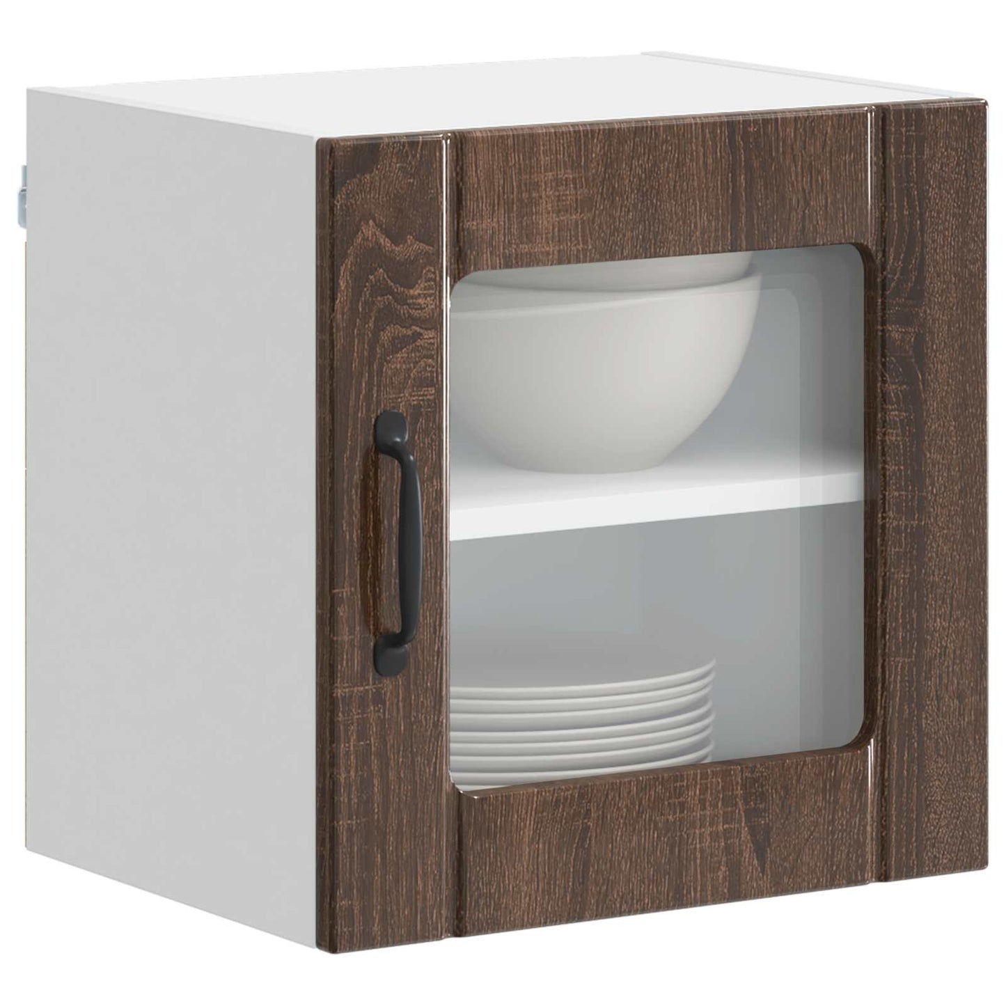 vidaXL Ραφιέρα τοίχου Lucca 2 pcs Καφέ Ξύλο Δρυός 40 x 31 x 40 εκ.