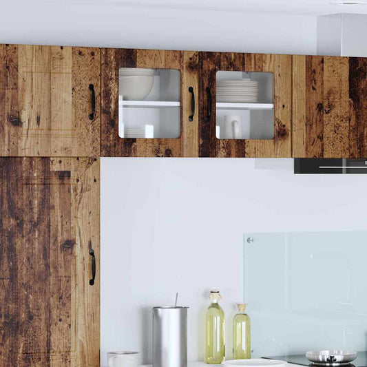 vidaXL Κρεμαστό ντουλάπι κουζίνας με ράφι Παλιό Ξύλο 40 x 31 x 40 εκ.