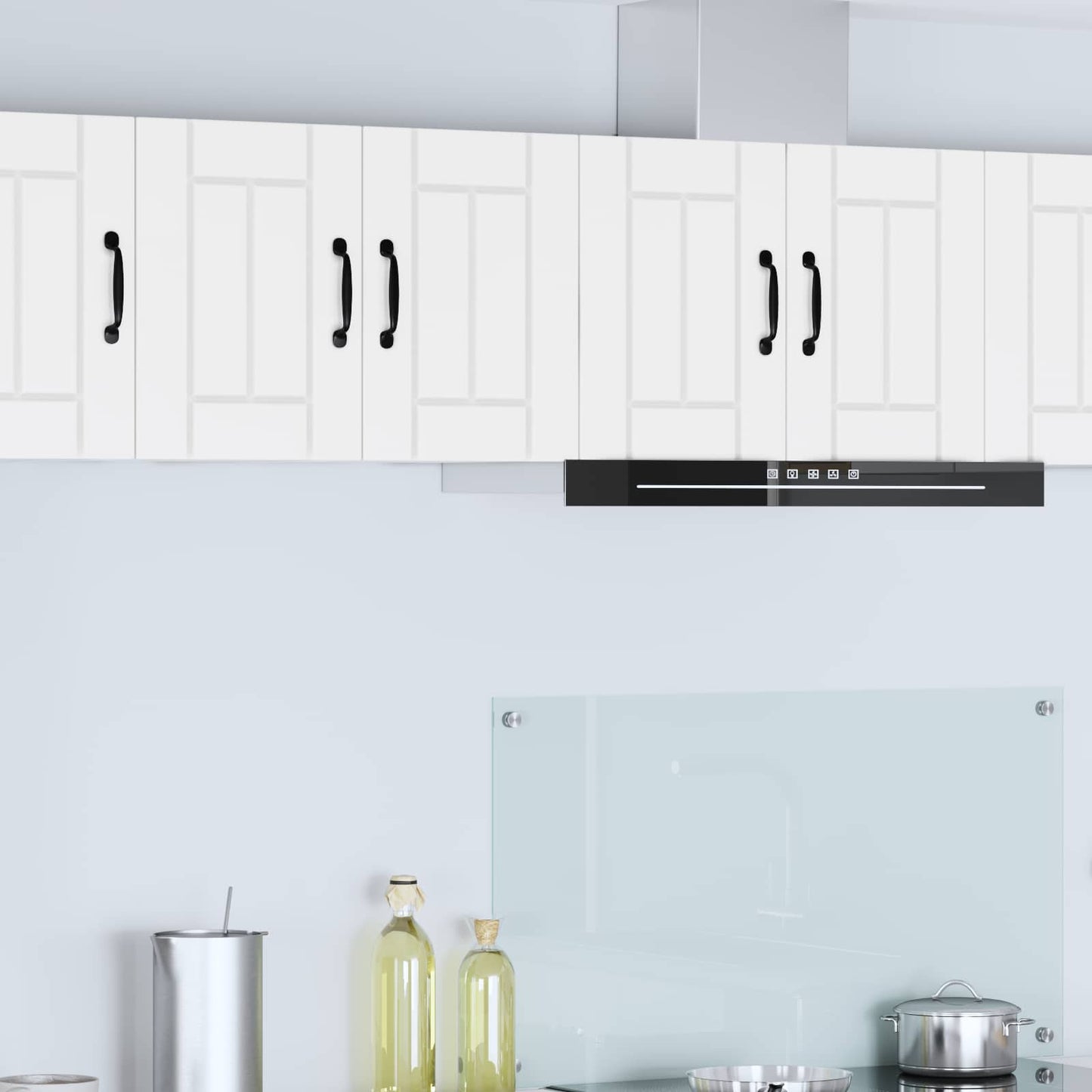 vidaXL Κρεμαστό ντουλάπι κουζίνας με ράφι 2 pcs Λευκό 30 x 31 x 40 εκ.