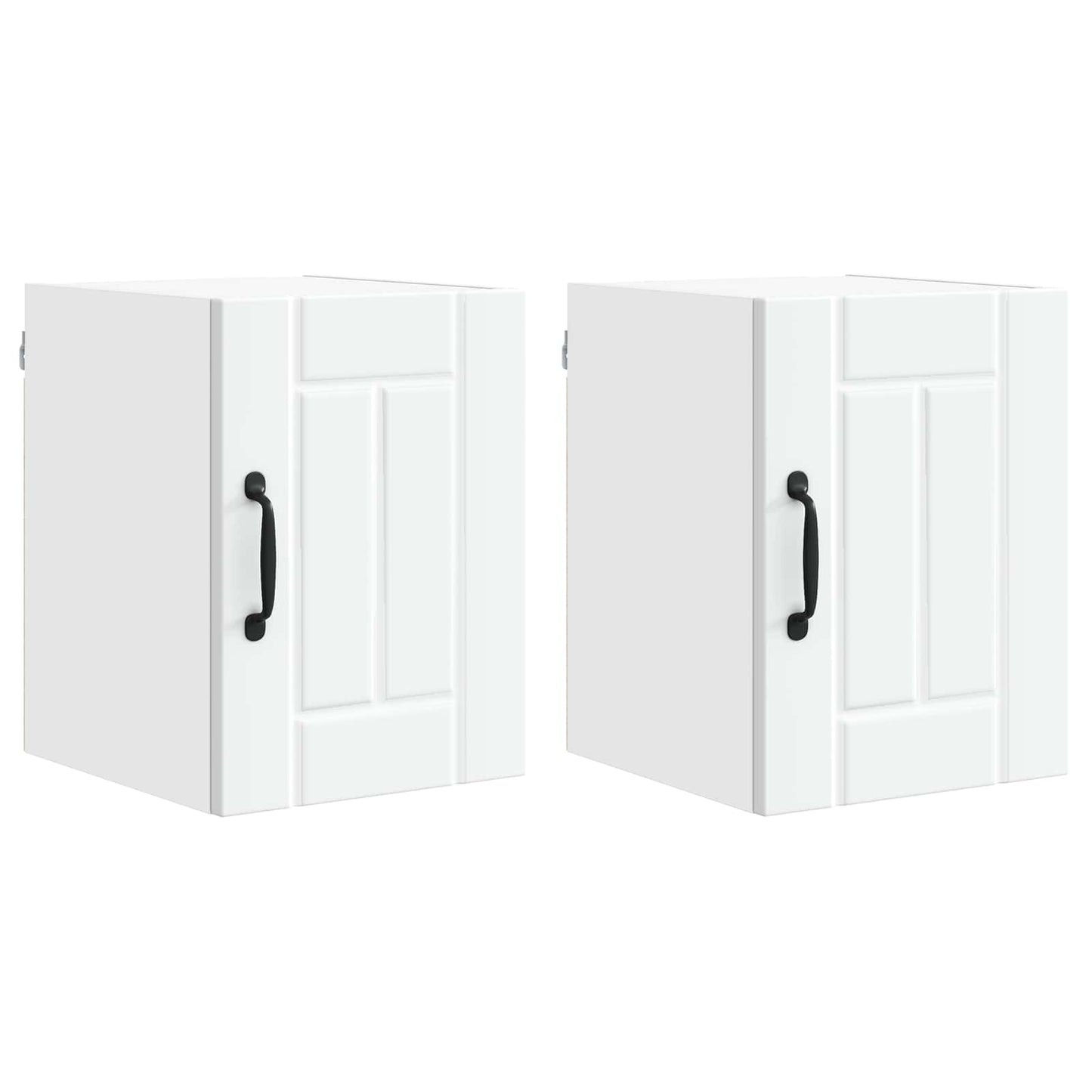 vidaXL Κρεμαστό ντουλάπι κουζίνας με ράφι 2 pcs Λευκό 30 x 31 x 40 εκ.