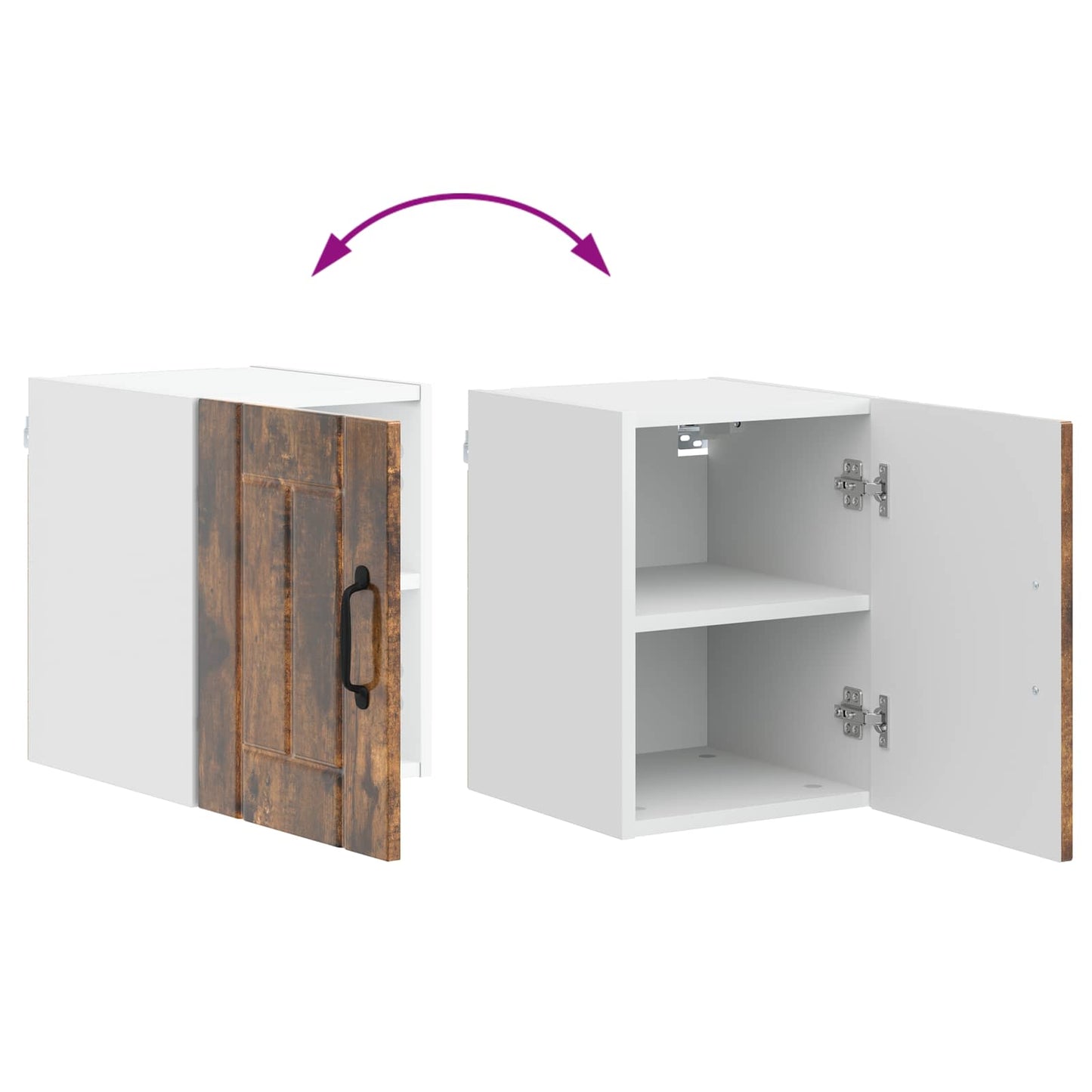 vidaXL Ντουλάπα Κουζίνας Καπνιστό Δρύς 30 x 31 x 40 εκ.