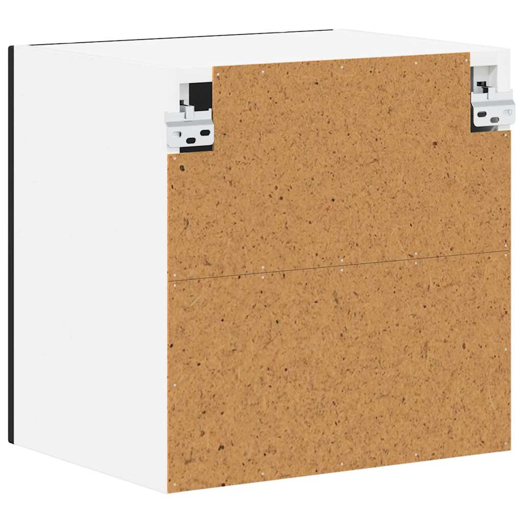 vidaXL Κρεμαστό ντουλάπι κουζίνας με ράφι Μαύρο 40 x 31 x 40 εκ.